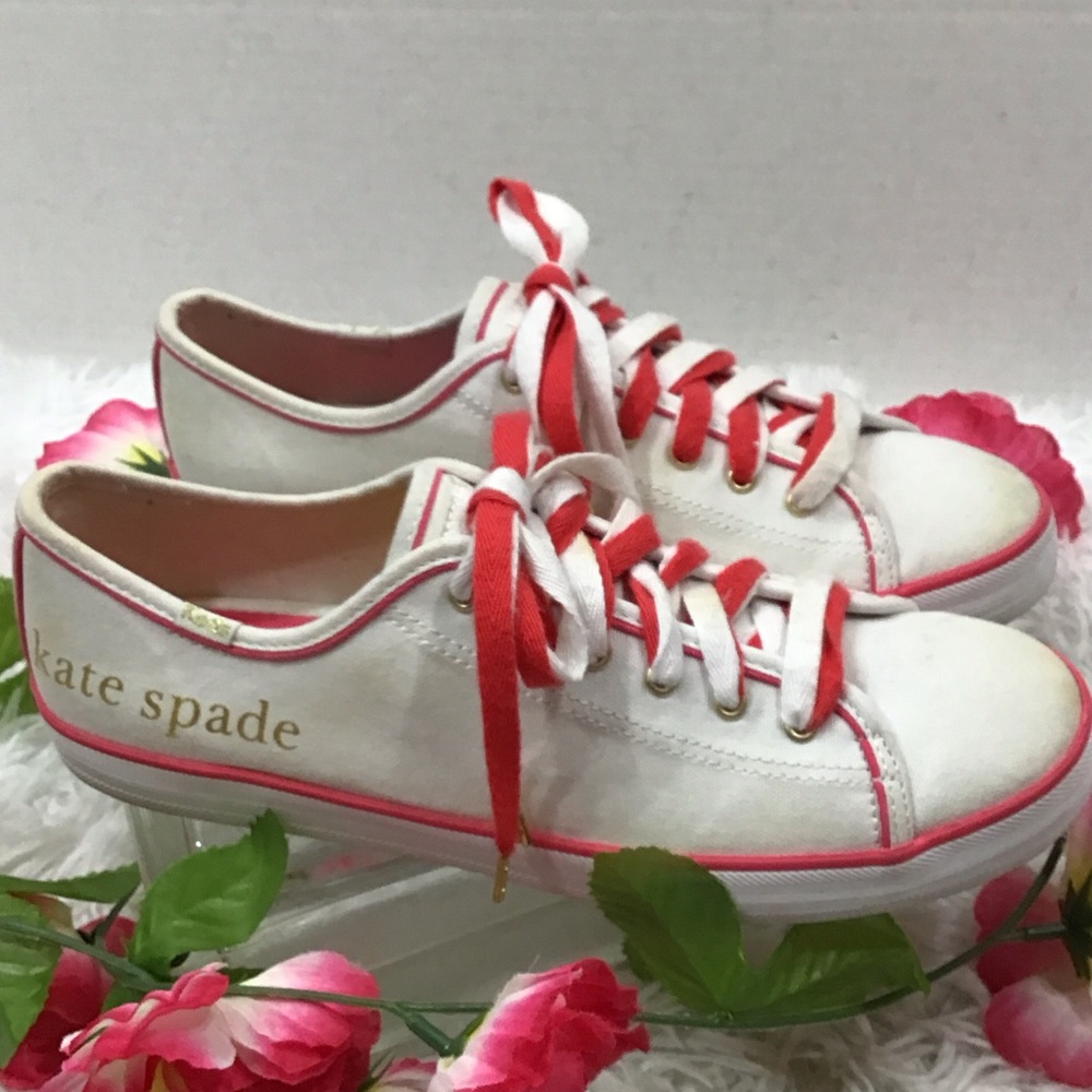 Keds Kate Spade Kickstart foil logo Lace-Up Sneakers 9.5